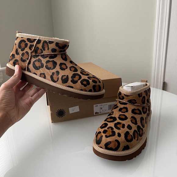 UGG Shoes - BNIB UGG Classic Ultra Mini Leopard Booties